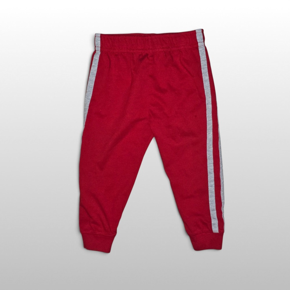 Toddler Garanimals Joggers Side Stripe Athletic Red 18M Kids Comfy Sweatpants